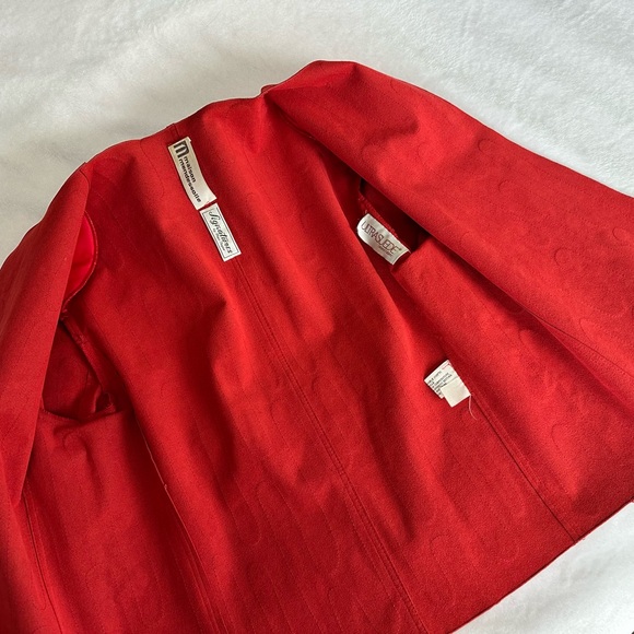 Vibrant Red Fabric - Made in USA - Picture 2 of 14